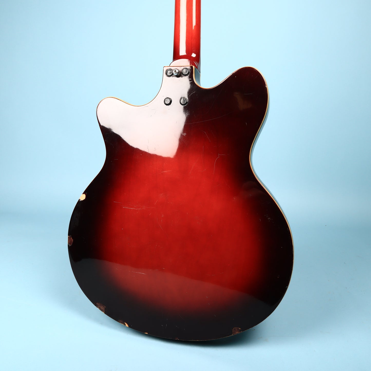 Vintage 1960's Bruno Royal Artist Hollow Body Bass Guitar