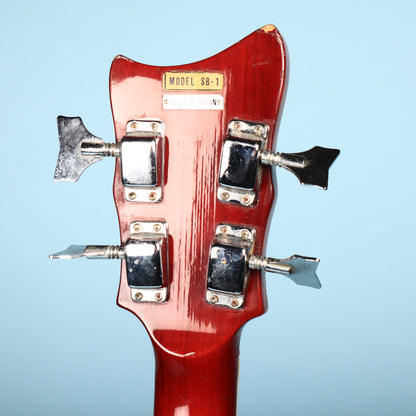 Vintage 1960's Bruno Royal Artist Hollow Body Bass Guitar