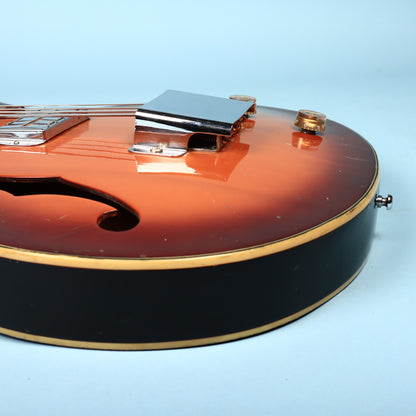 Vintage 1960's Bruno Royal Artist Hollow Body Bass Guitar
