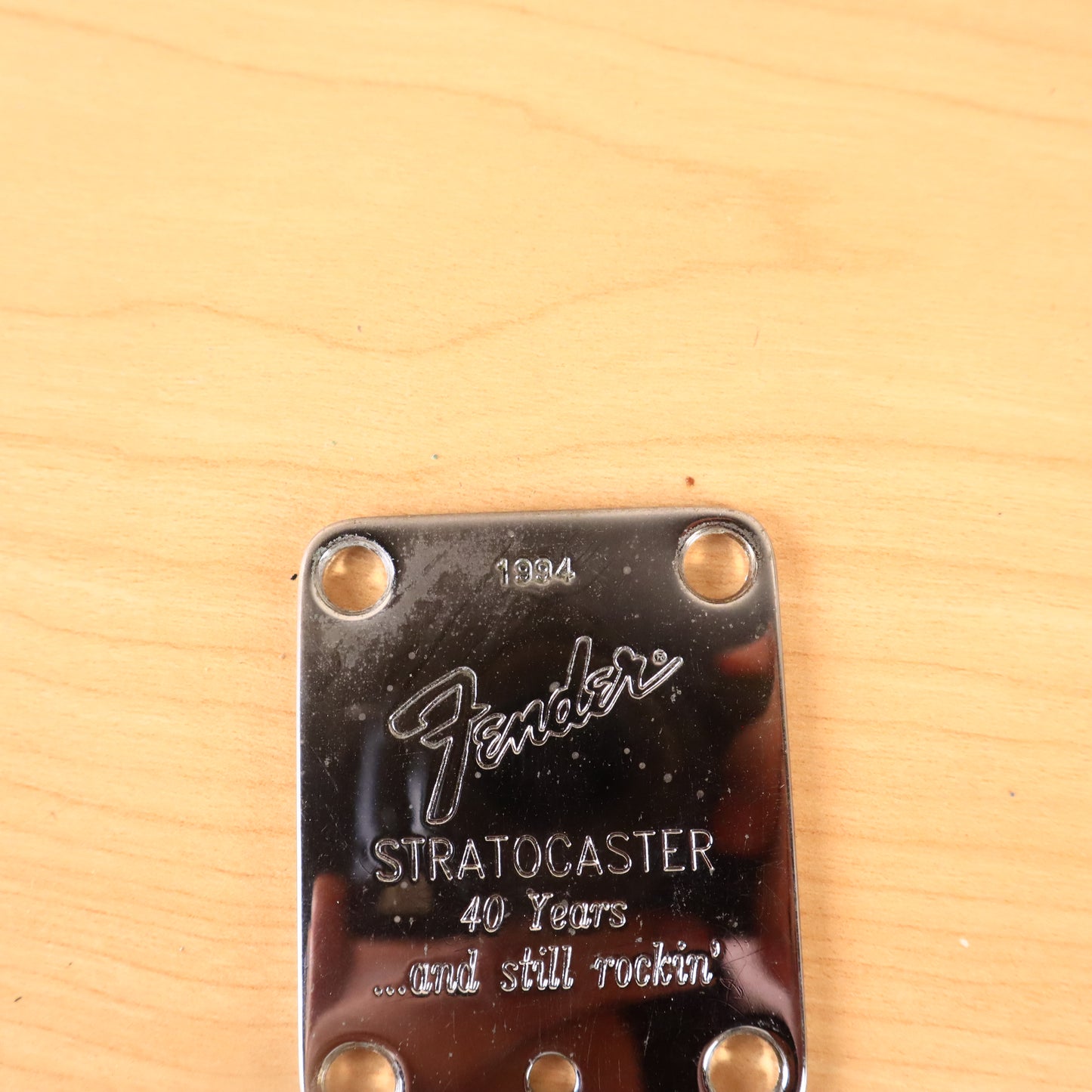 1994 40th Anniversary Fender Strat Neck Plate SUPER RARE