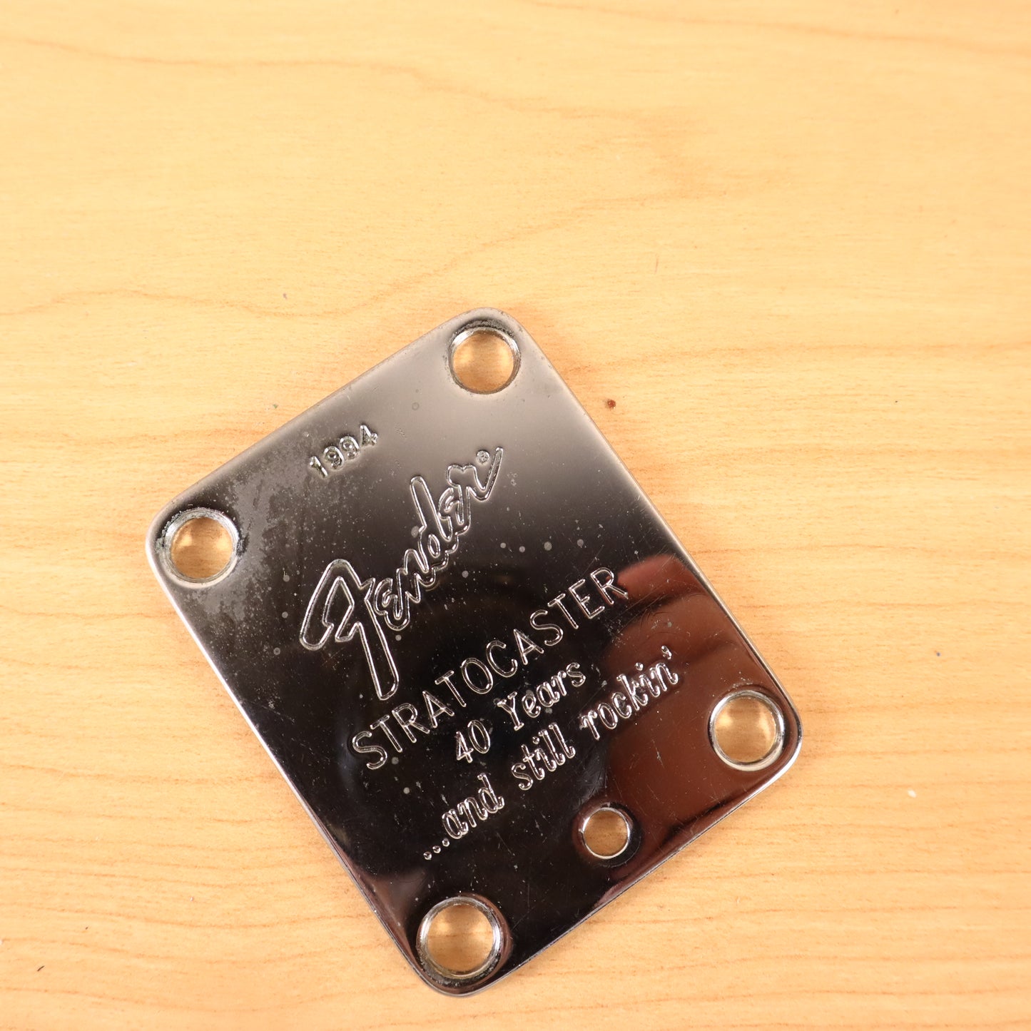 1994 40th Anniversary Fender Strat Neck Plate SUPER RARE