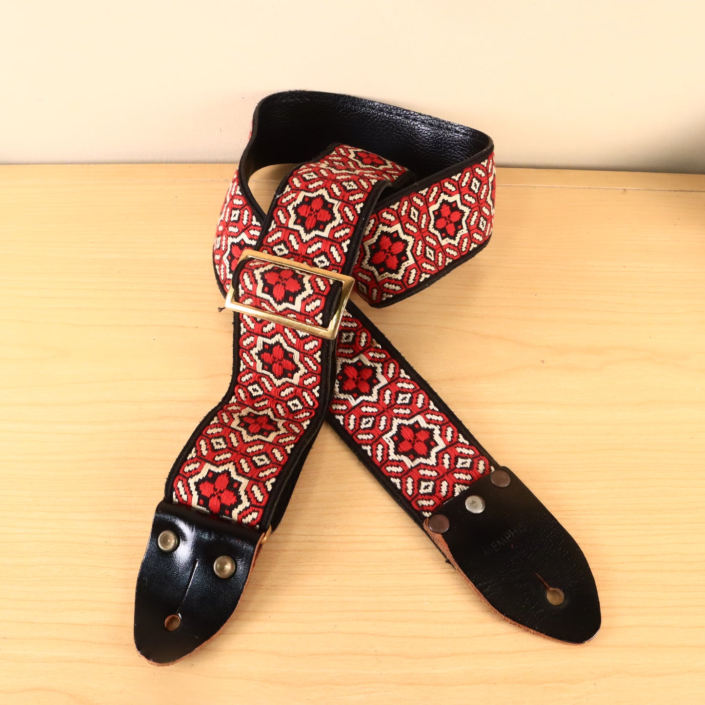 Vintage Memphis Guitar Strap Absolutely Beautiful Pattern '60s '70s