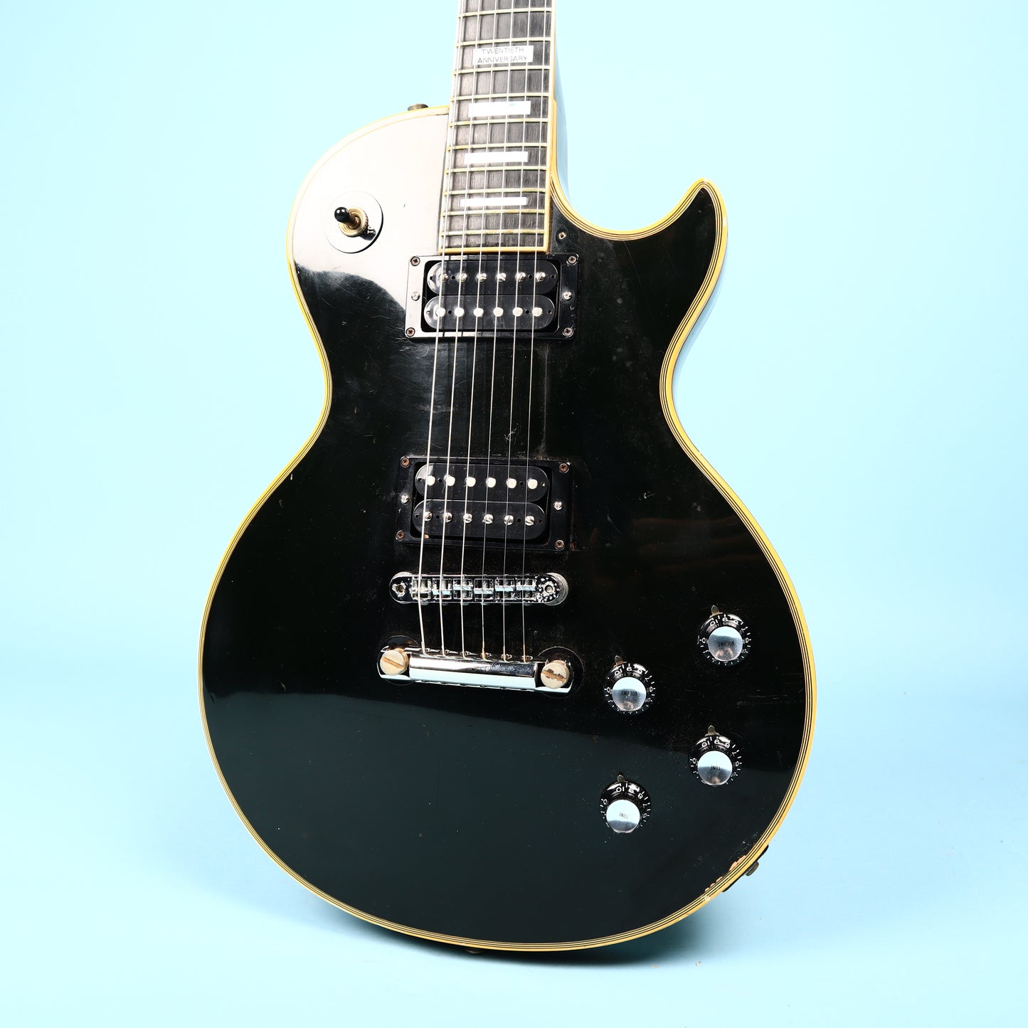 1974 Gibson Les Paul Custom 20th Anniversary Ebony *Repaired Headstock*