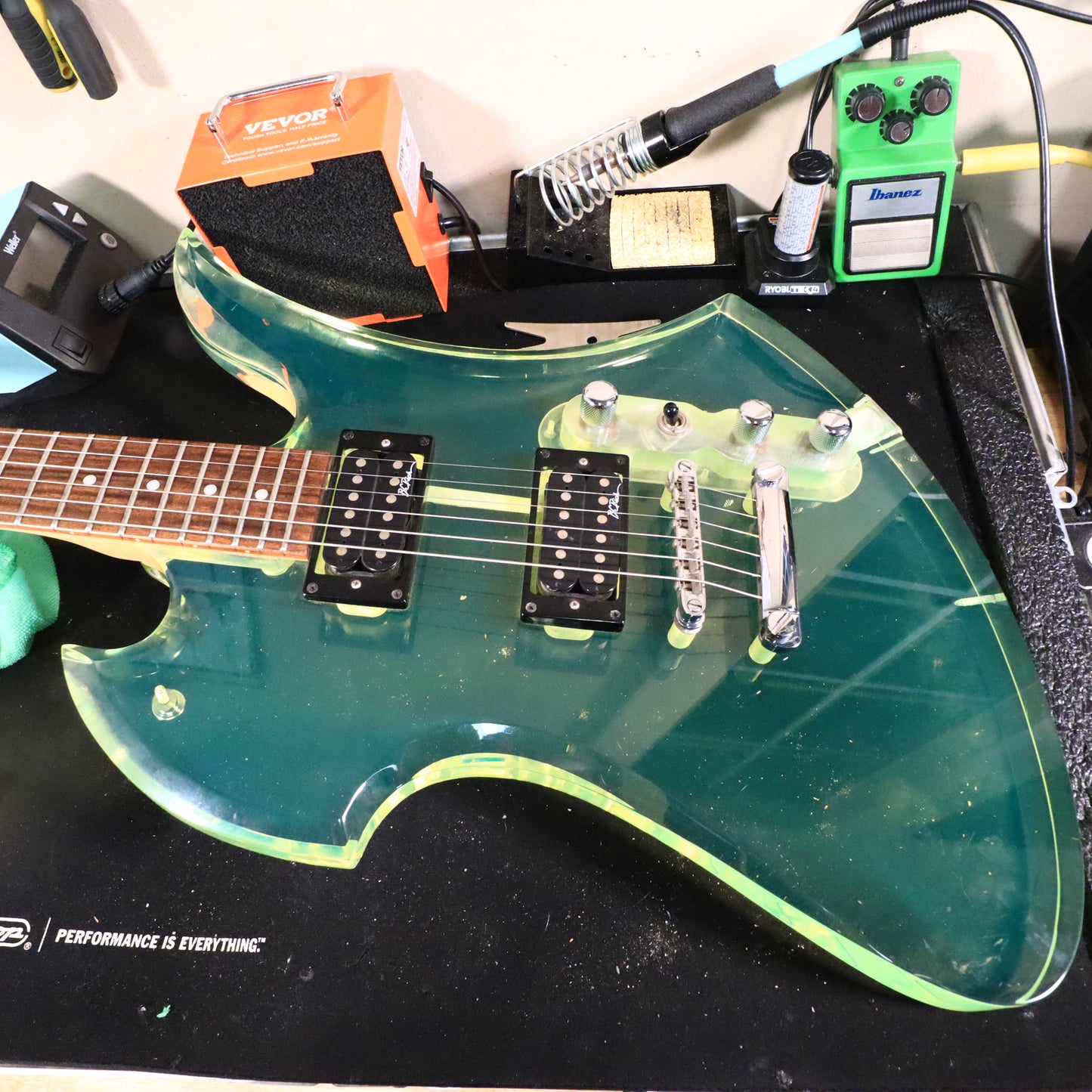 1999 BC Rich Mockingbird Transparent Green RARE