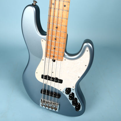 Mike Lull M5V Jazz Electric Bass 5 String Lake Placid Blue