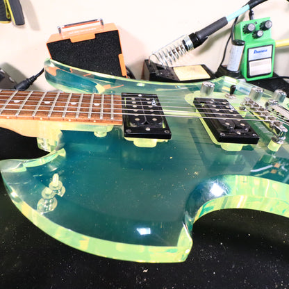 1999 BC Rich Mockingbird Transparent Green RARE