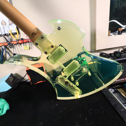 1999 BC Rich Mockingbird Transparent Green RARE