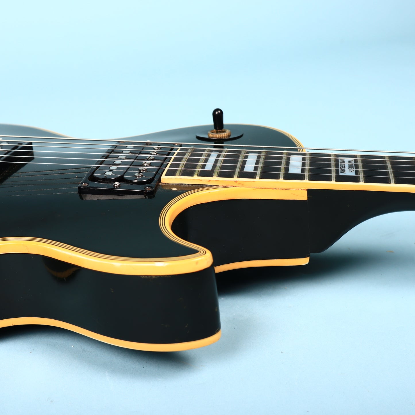1974 Gibson Les Paul Custom 20th Anniversary Ebony *Repaired Headstock*