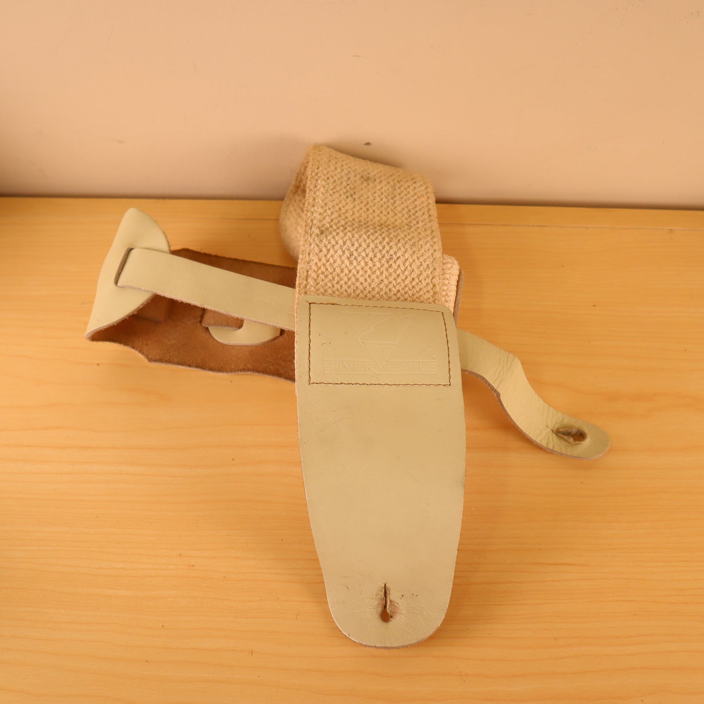 1980s Silver Eagle Guitar 3" Bass Woven Strap