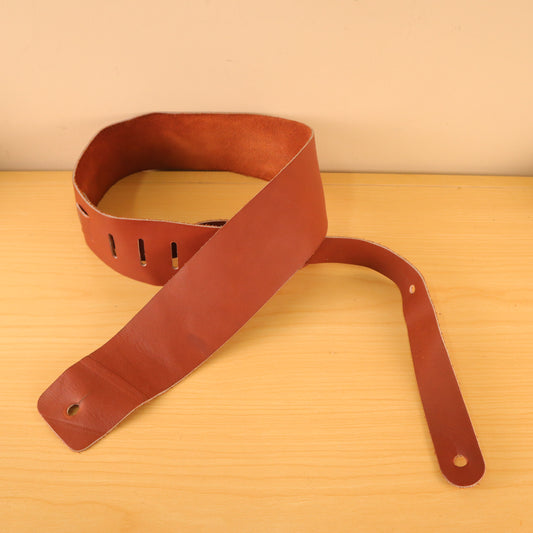 Vintage 1990's Levy's Canada M1 M-1 Leather Guitar Strap Brown