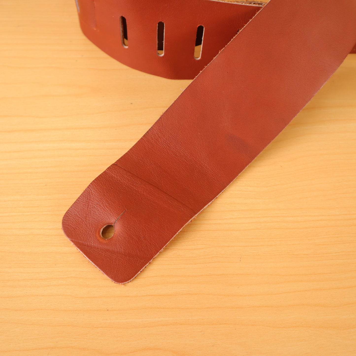 Vintage 1990's Levy's Canada M1 M-1 Leather Guitar Strap Brown