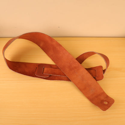 Vintage 1990's Levy's Canada M1 M-1 Leather Guitar Strap Brown