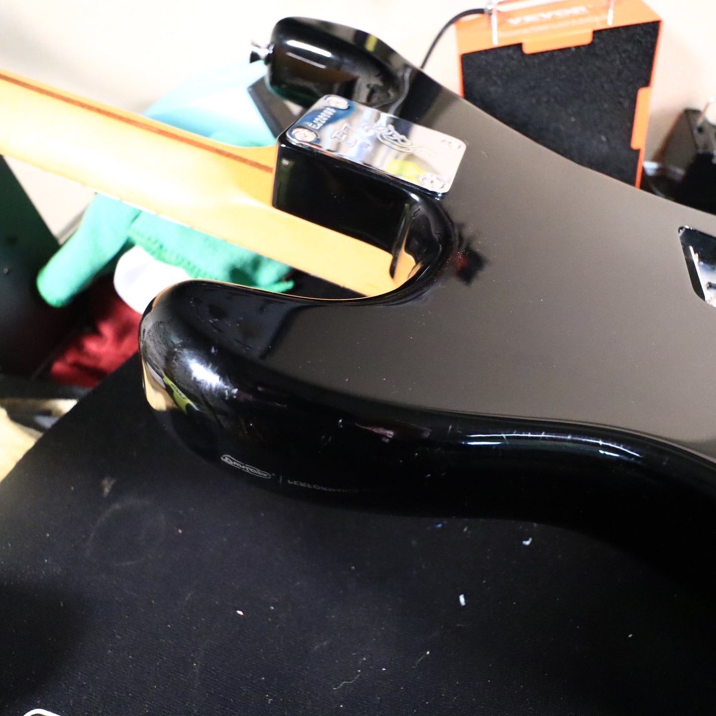 2018 Fender Eric Johnson Maple Neck Stratocaster Black Guitar