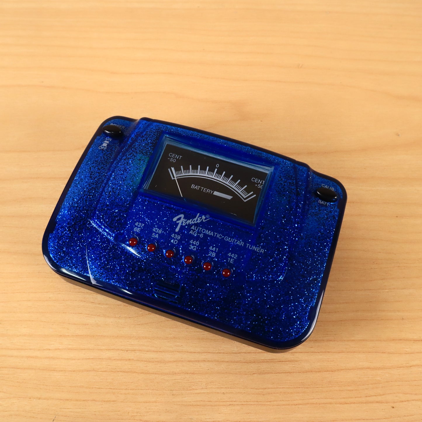 Fender Automatic Guitar Tuner AG-6 Translucent Blue Tested Works
