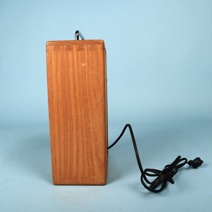 1974 Dwarf Portable Guitar Amp Vintage Solid Oak AC & Battery Powered Amplifier