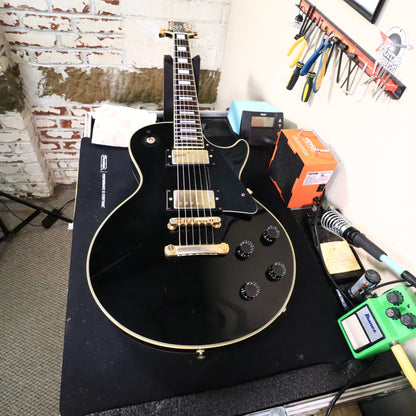 1989 Epiphone Les Paul Custom LPC-80 Open Book Ebony 1st Year
