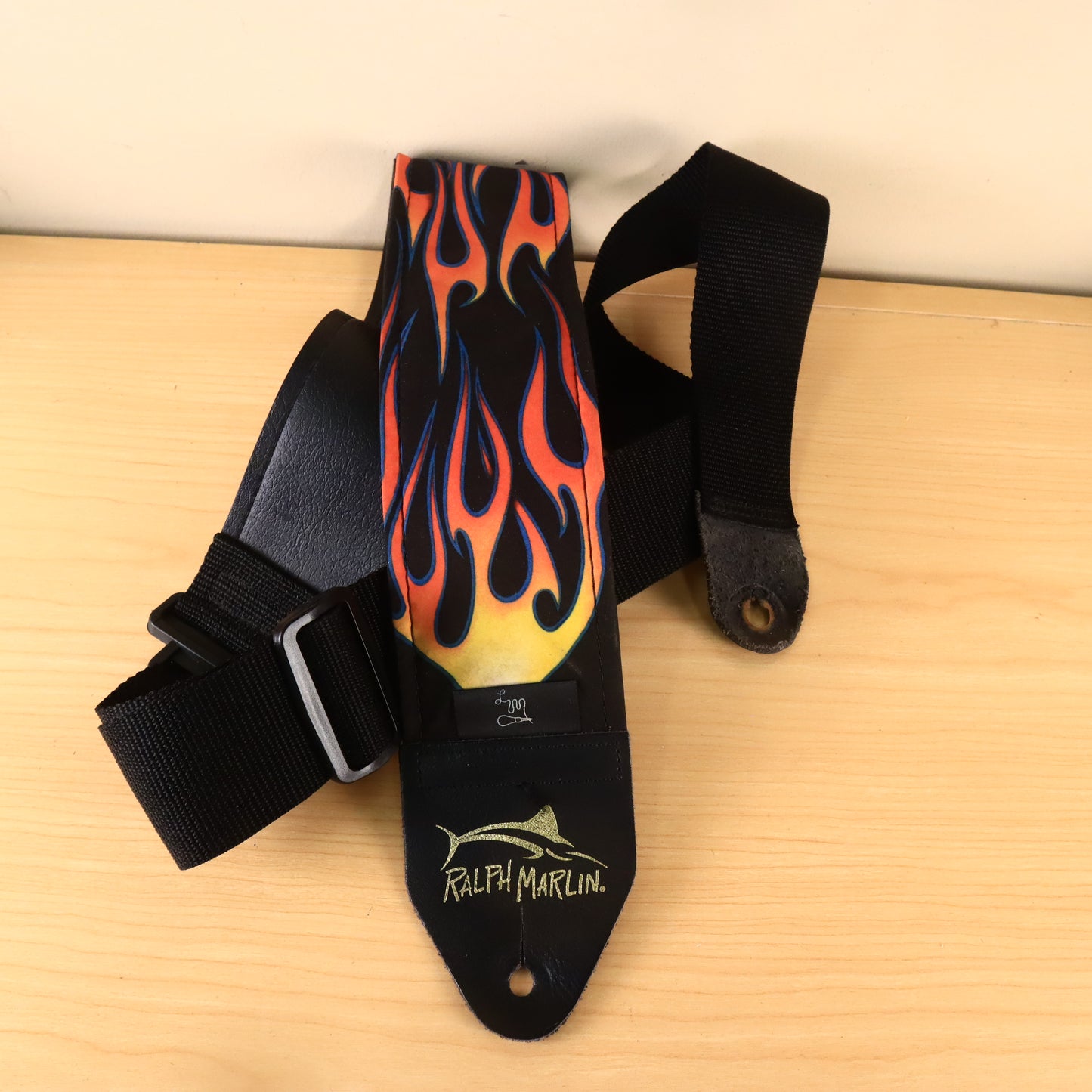 Ralph Marlin "Flames" 3" Inches Guitar Strap