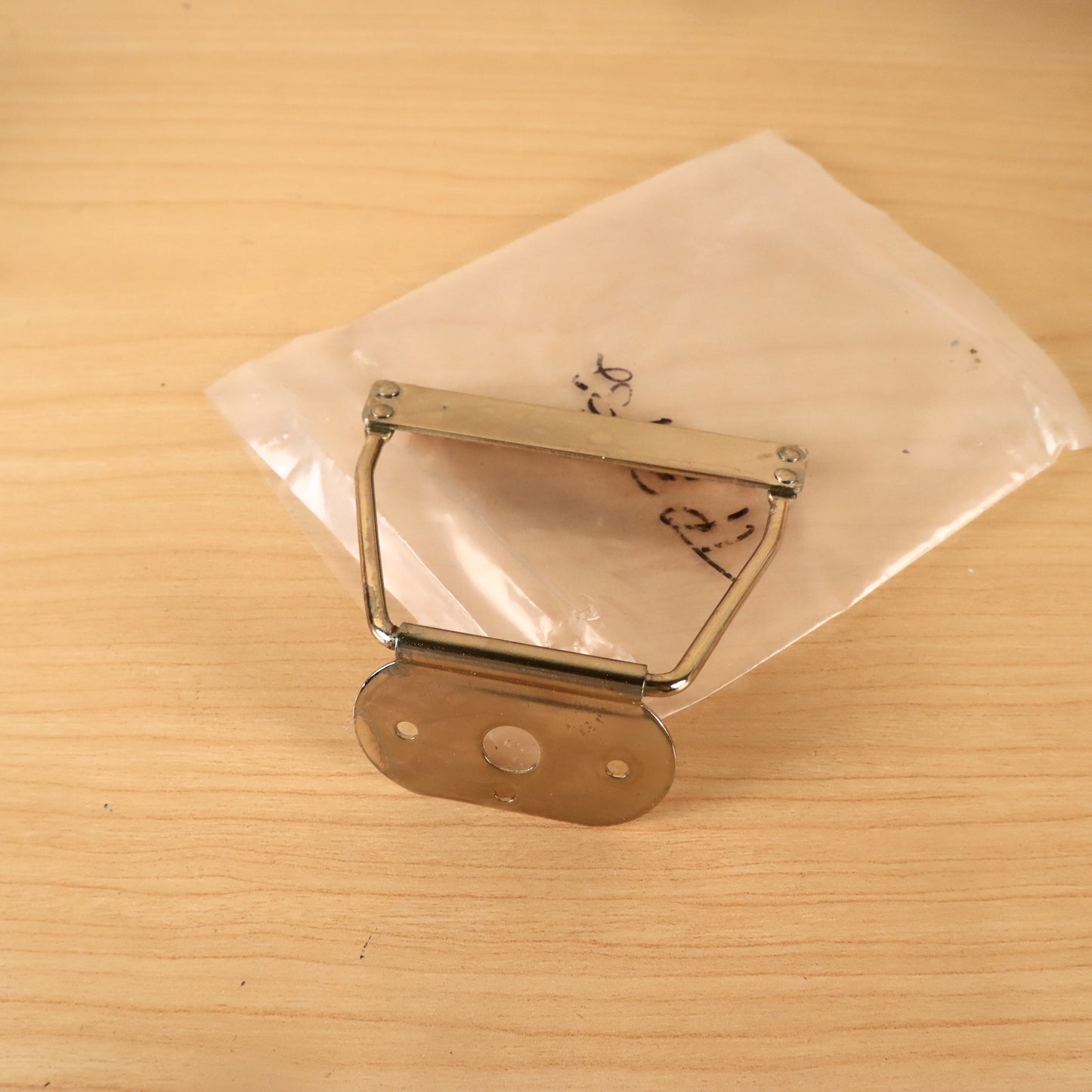 Vintage Kay Value Leader 2" Trapeze Guitar Tailpiece Gold