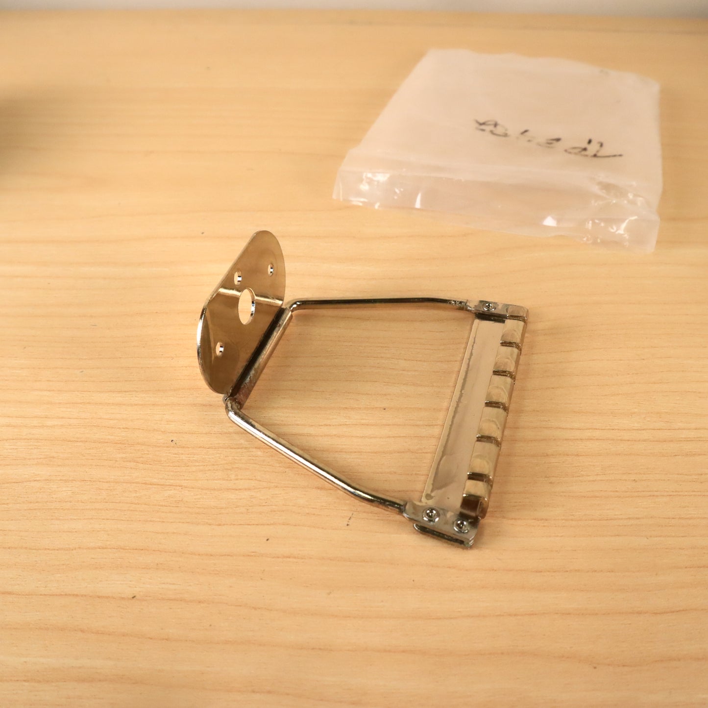 Vintage Kay Value Leader 2" Trapeze Guitar Tailpiece Gold