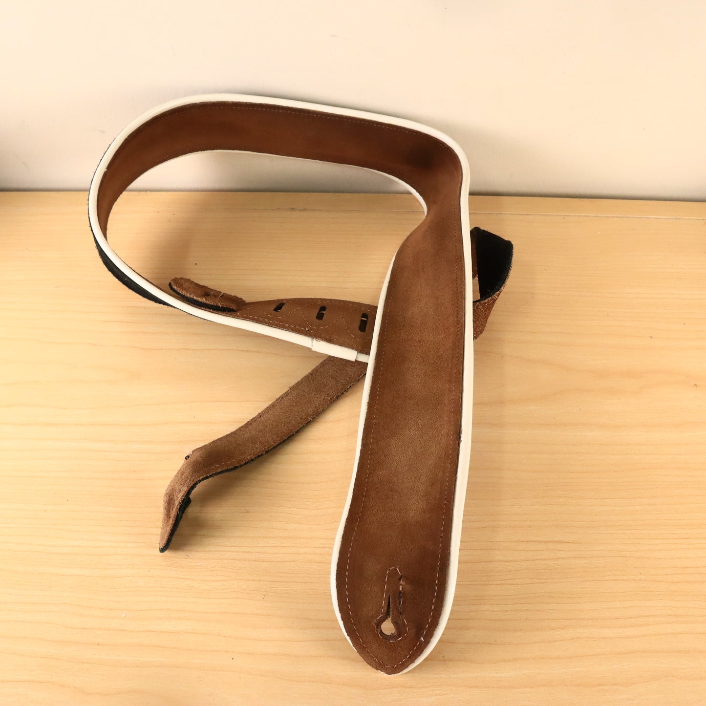 Levy's MSS3CP Suede Leather Guitar Strap Black