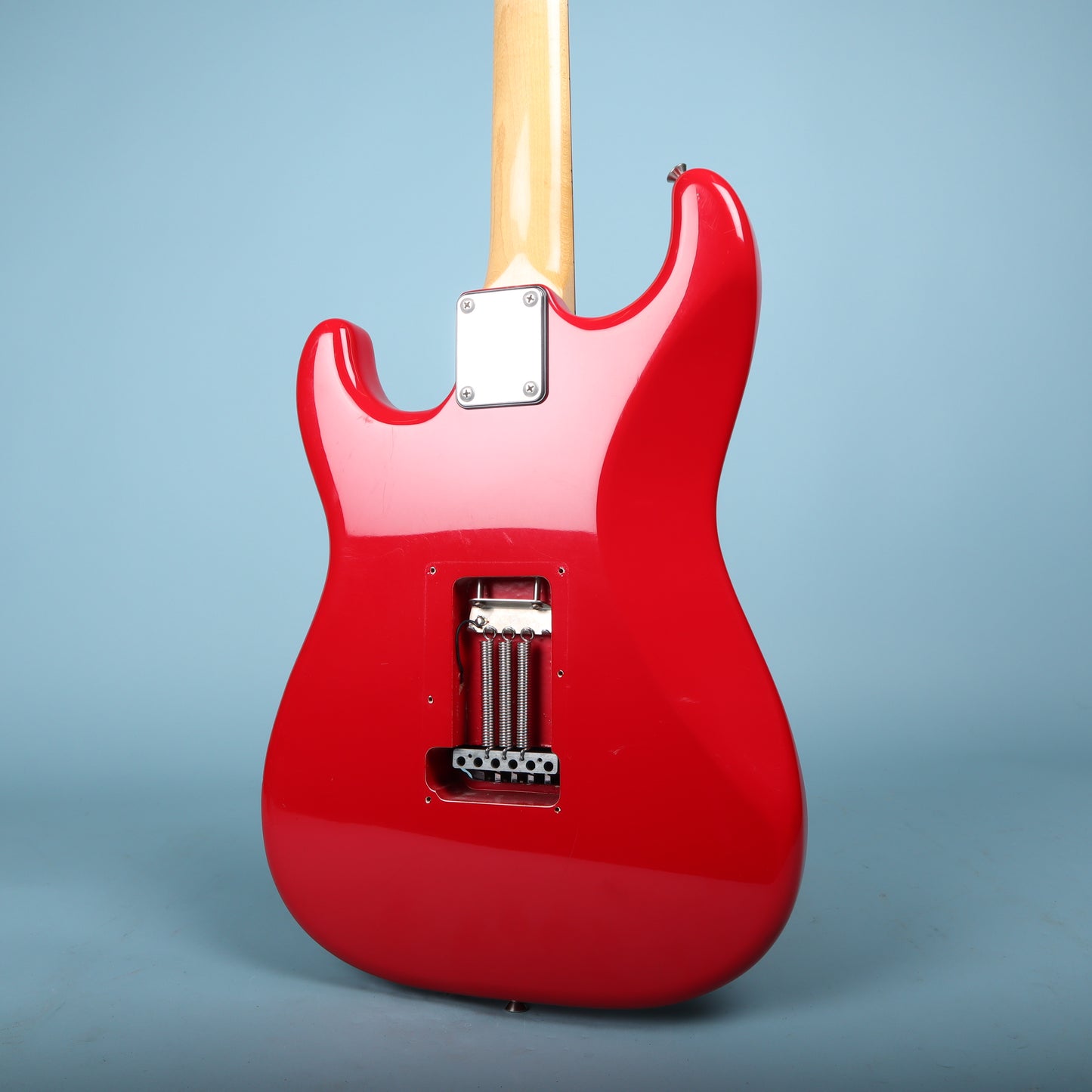 1987 MIJ Squier Ferrari Red Contemporary Stratocaster System 1 Electric Guitar