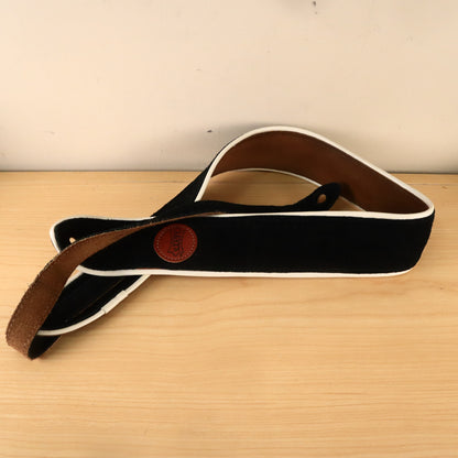 Levy's MSS3CP Suede Leather Guitar Strap Black