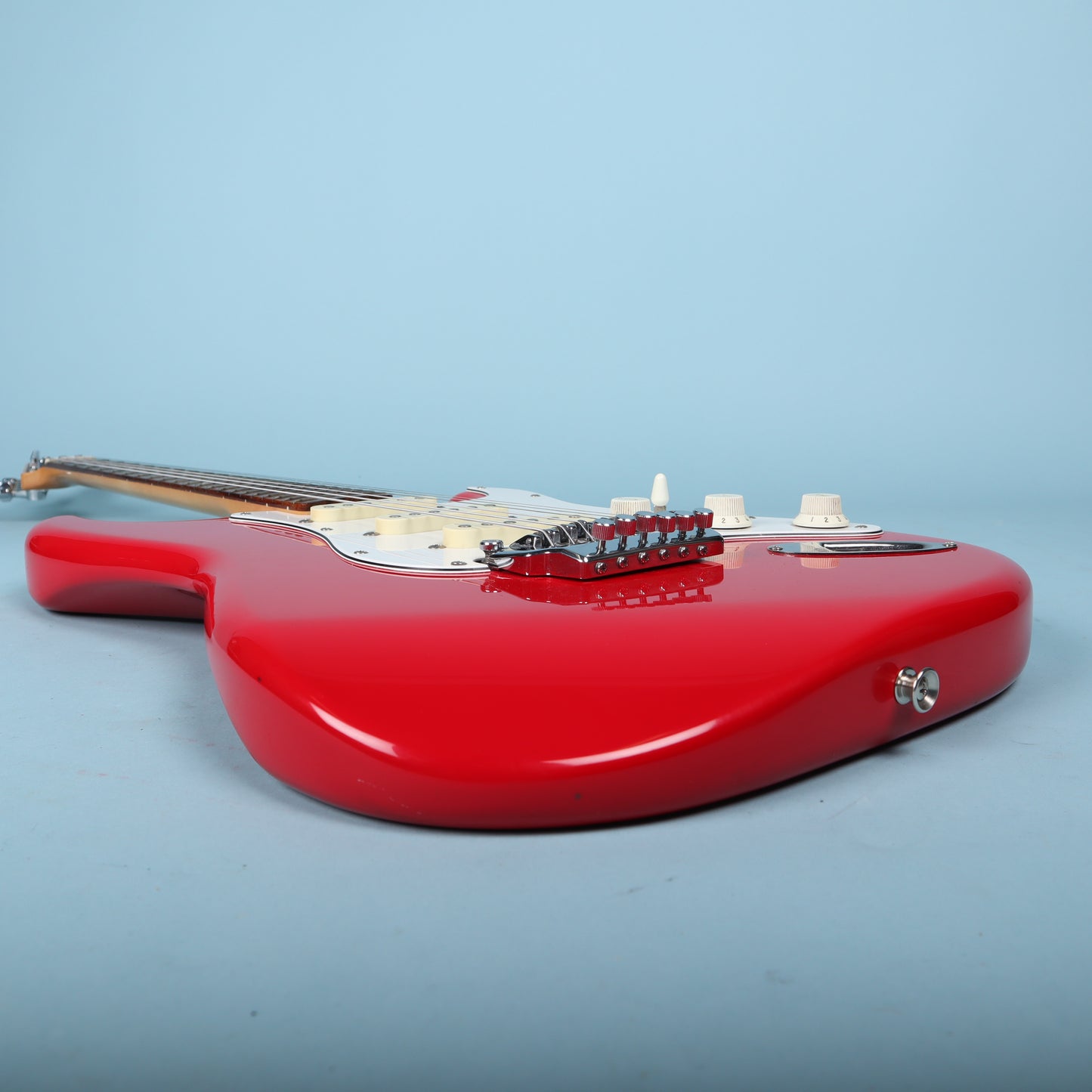 1987 MIJ Squier Ferrari Red Contemporary Stratocaster System 1 Electric Guitar