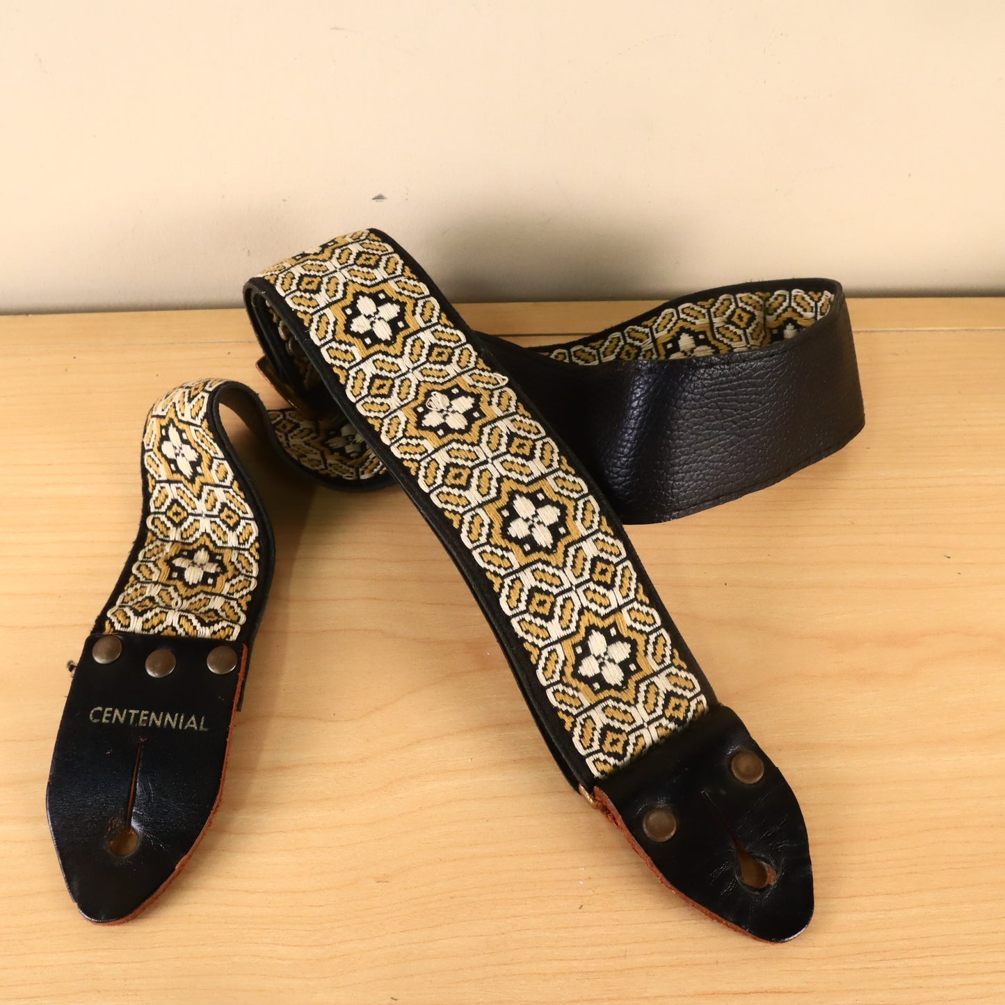 Vintage 70s Centennial Retro Hippie Bohemian Guitar Strap