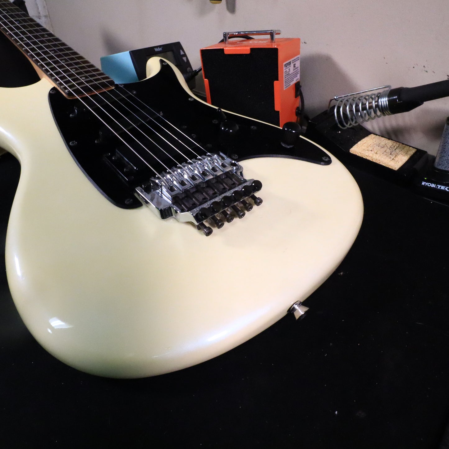 1986 Ibanez RG440 Pearl Electric Guitar Japan MIJ w/ Original Paperwork