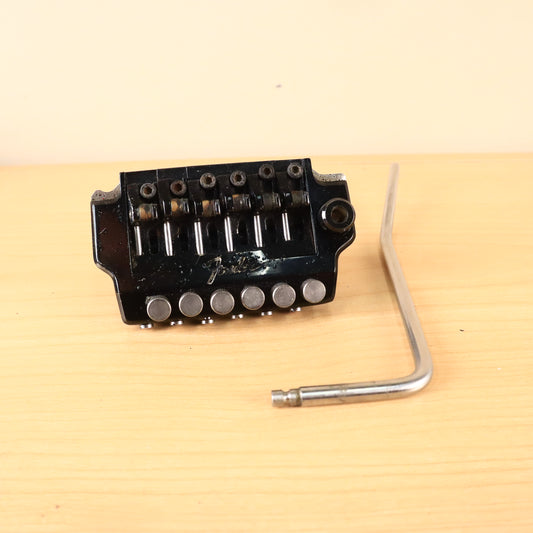 1980s Fender Japan System 1 One Tremolo Bridge Black + Bar