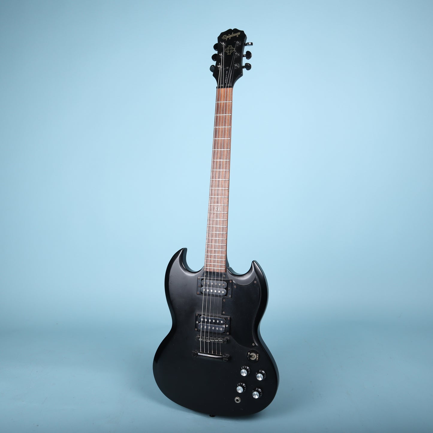 2004 Epiphone SG Goth Black Electric Guitar