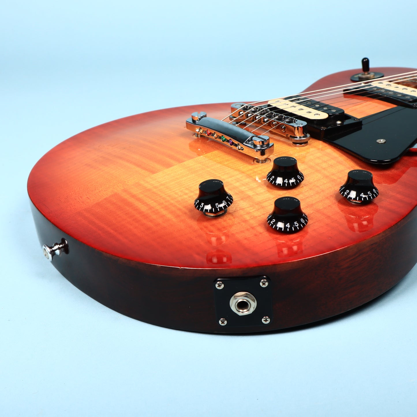 2013 Gibson Made in USA Les Paul Studio Deluxe II Cherry Burst Electric Guitar