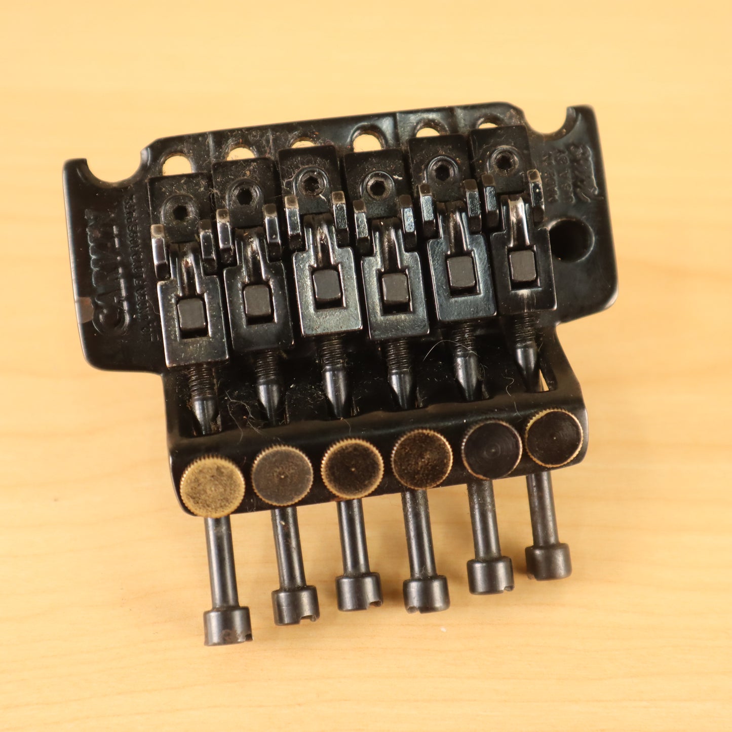 Vintage RARE Carvin Branded Stamped Kahler Steeler Tremolo Black Bridge