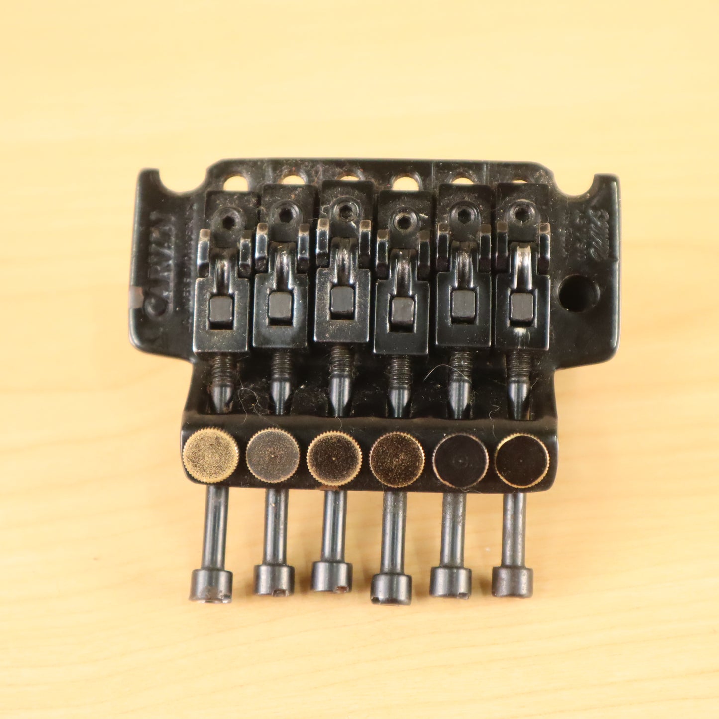 Vintage RARE Carvin Branded Stamped Kahler Steeler Tremolo Black Bridge