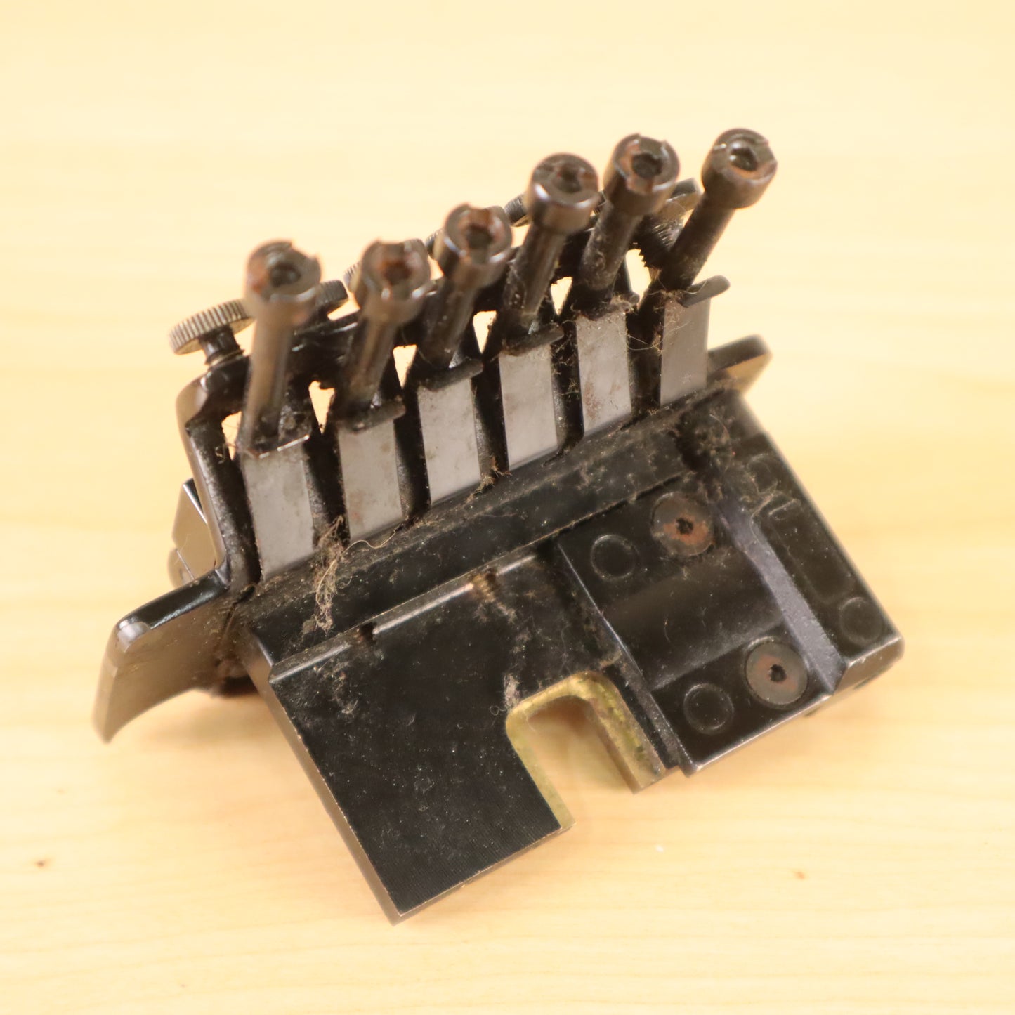 Vintage RARE Carvin Branded Stamped Kahler Steeler Tremolo Black Bridge