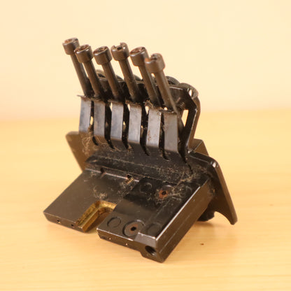 Vintage RARE Carvin Branded Stamped Kahler Steeler Tremolo Black Bridge