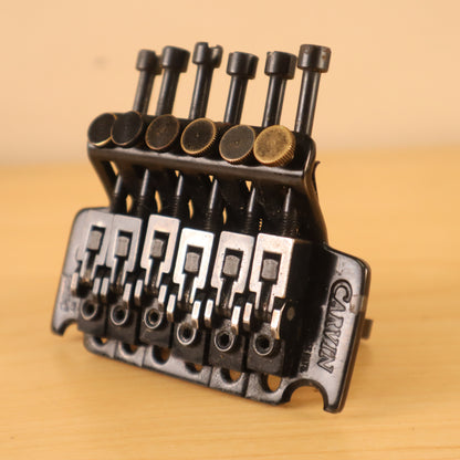 Vintage RARE Carvin Branded Stamped Kahler Steeler Tremolo Black Bridge