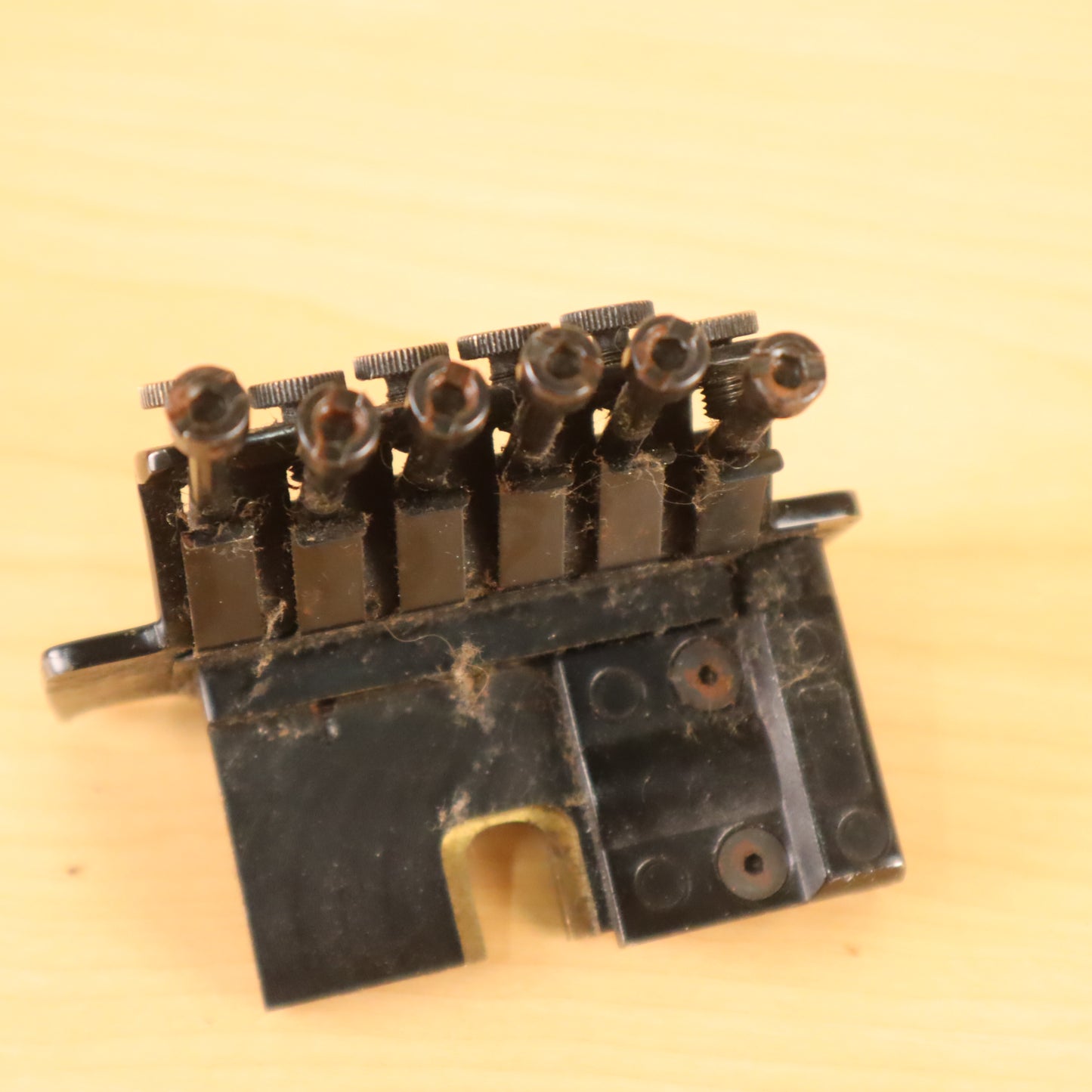 Vintage RARE Carvin Branded Stamped Kahler Steeler Tremolo Black Bridge