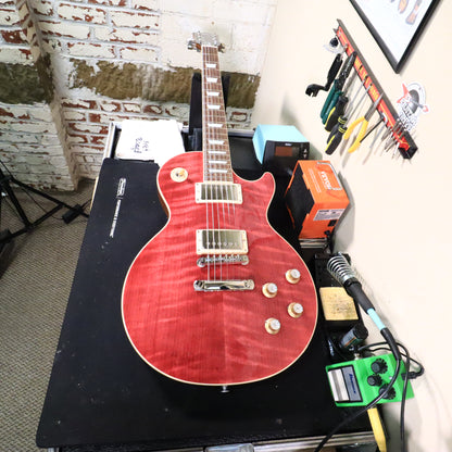 Gibson Les Paul Standard ‘50s Figured Top Electric Guitar Translucent Fuchsia