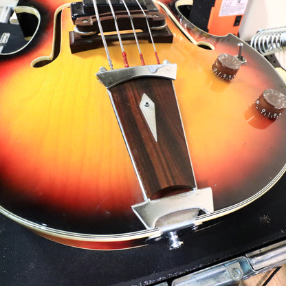 Univox Model 1920 Lectra Short-Scale Bass w/ case 1968 - Sunburst Violin Bass