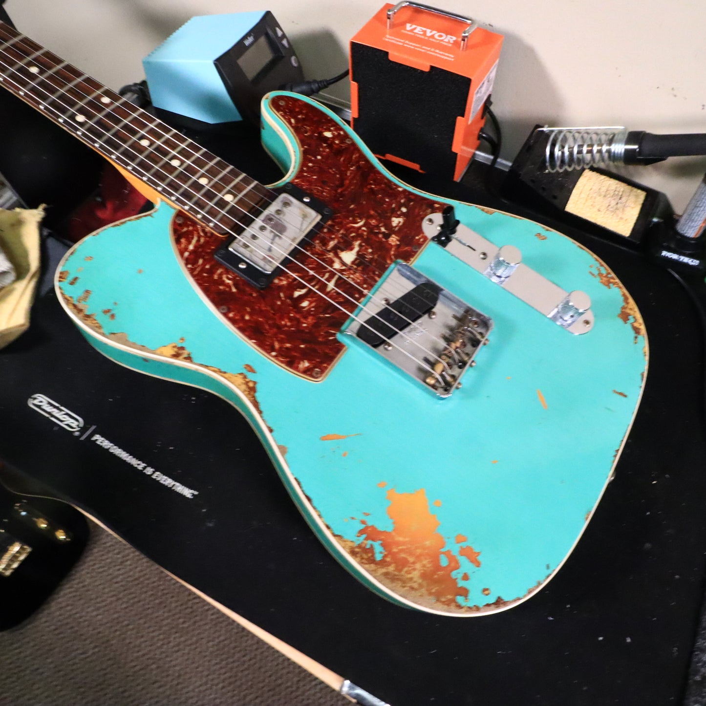 2020 Fender Custom Shop 60 HS Telecaster Custom Heavy Relic Sea Foam Green L.E.
