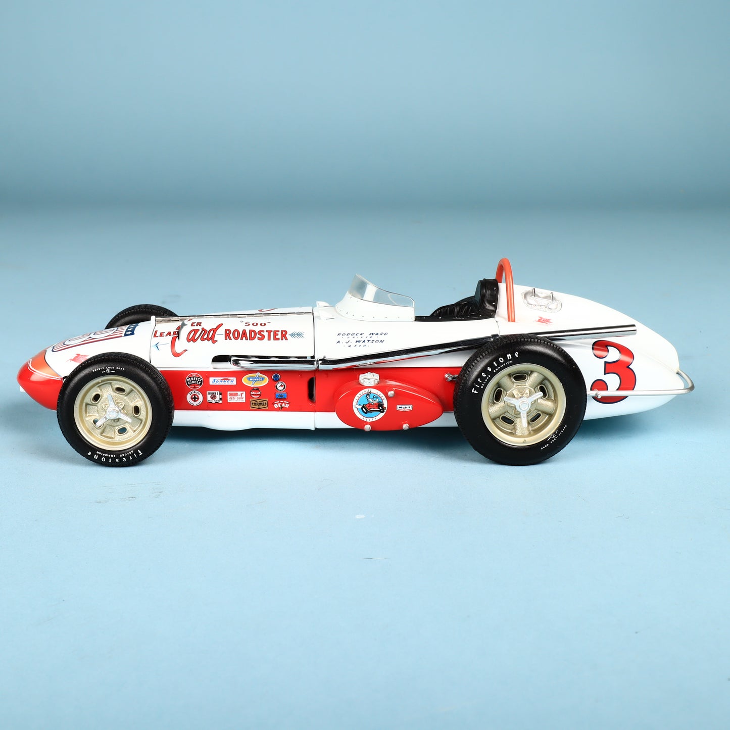 Watson Roadster Carousel1 1962 INDY 500 Winner Lead Car #3 Rodger Ward