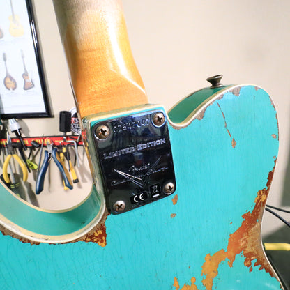 2020 Fender Custom Shop 60 HS Telecaster Custom Heavy Relic Sea Foam Green L.E.
