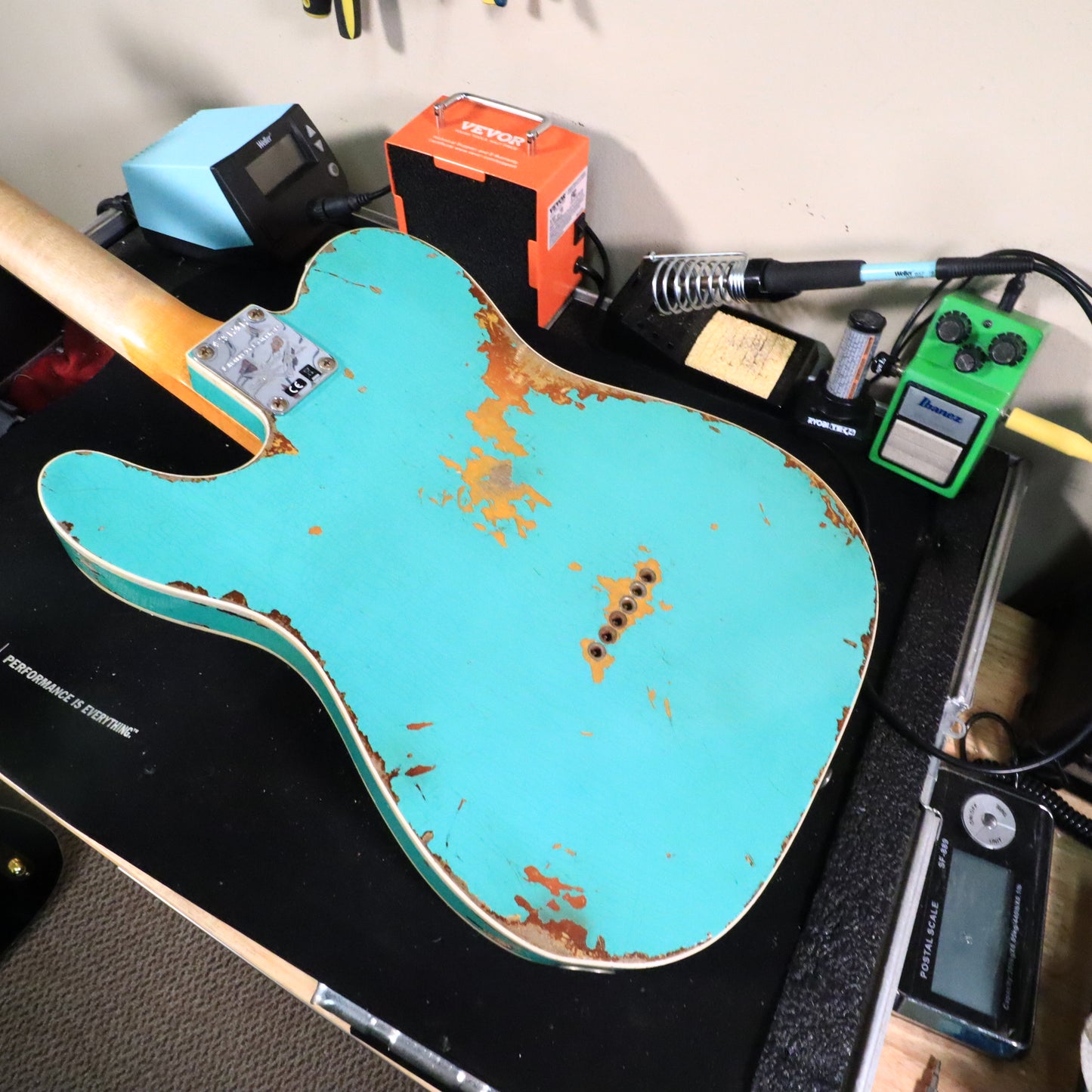 2020 Fender Custom Shop 60 HS Telecaster Custom Heavy Relic Sea Foam Green L.E.