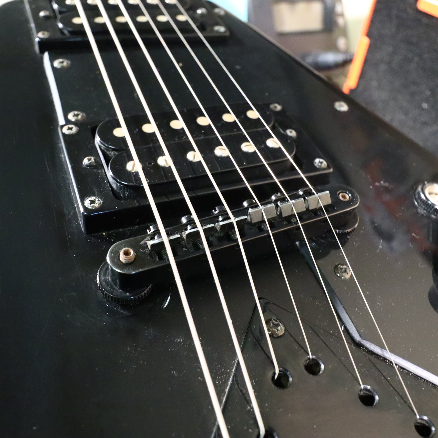 Epiphone 1958 Gothic FLYING-V Electric Guitar Pitch Black