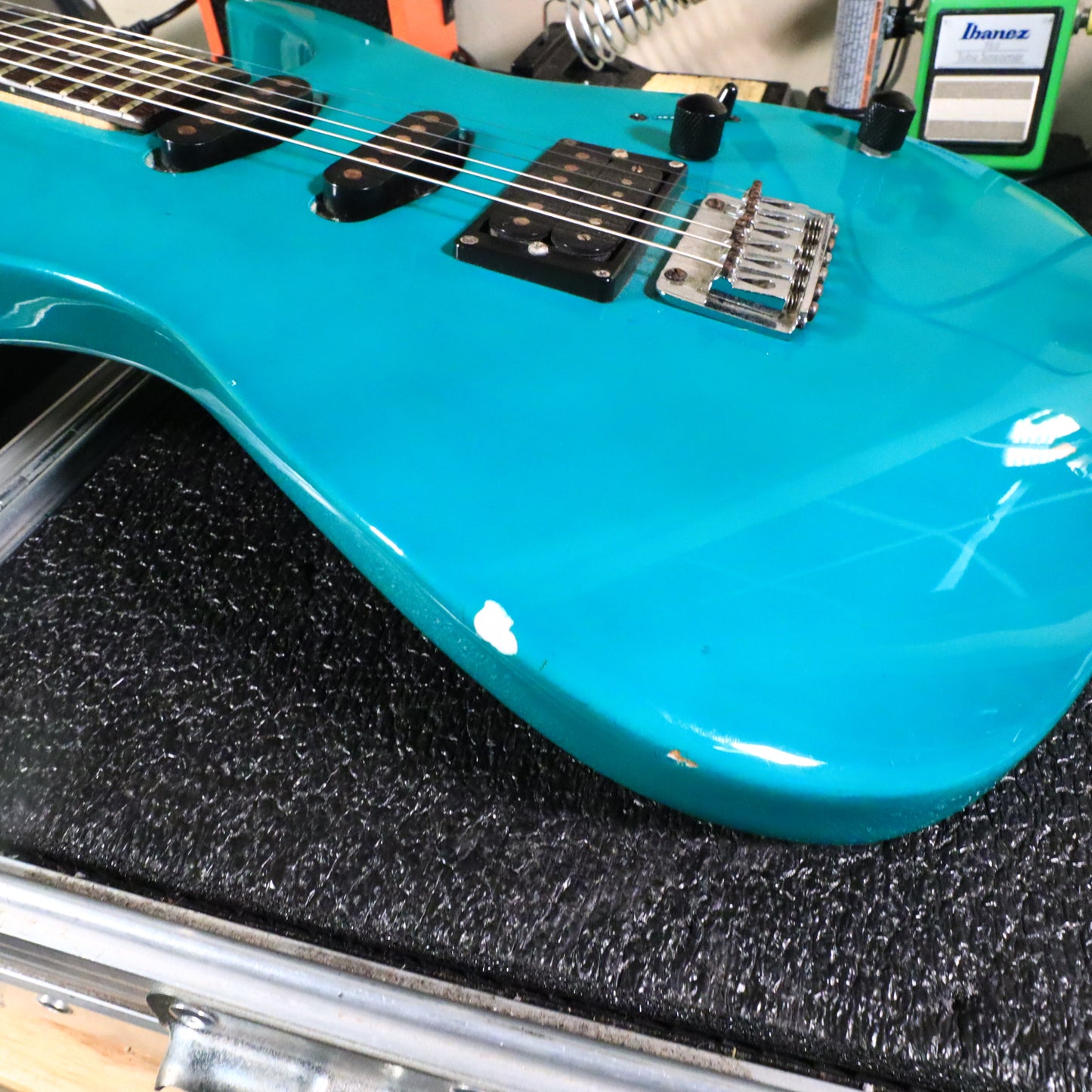 1988 RG-140 Ibanez Aquamarine AQ Korea Electric Guitar