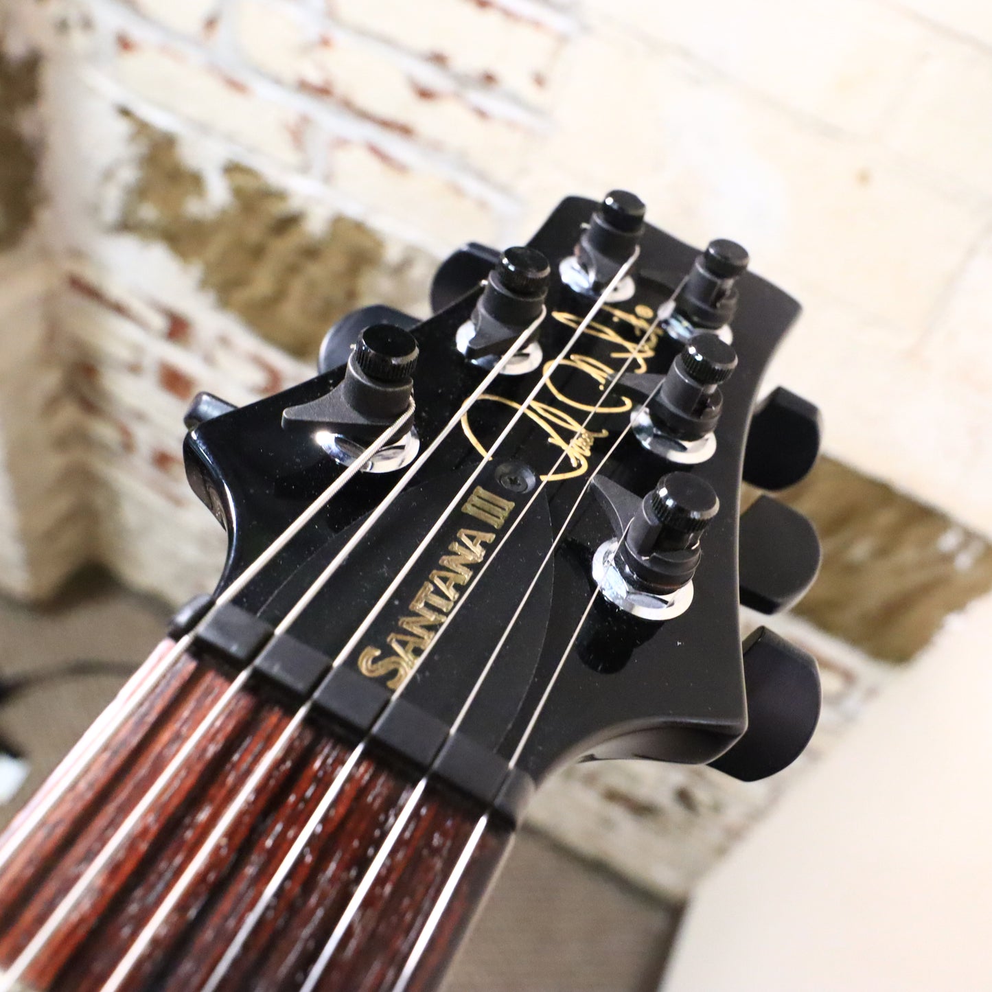 2001 PRS Santana III 10 Top Electric Guitar with Hard Case Charcoal Burst