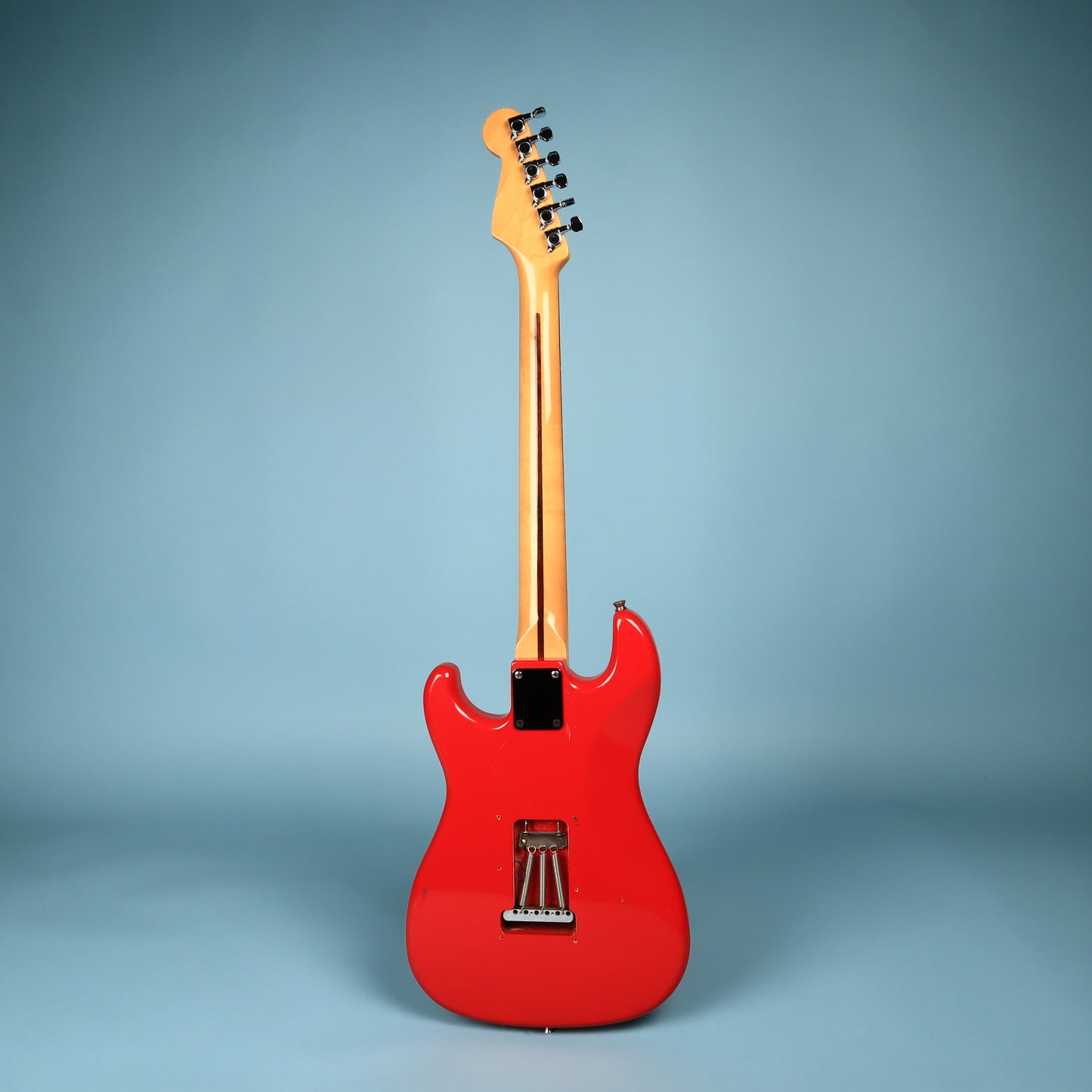 Vintage 1980s Squier Bullet 1 One Made in Korea Ferrari Red MIK Electric Guitar