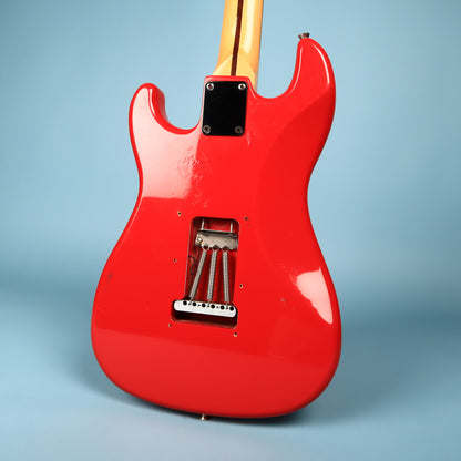 Vintage 1980s Squier Bullet 1 One Made in Korea Ferrari Red MIK Electric Guitar