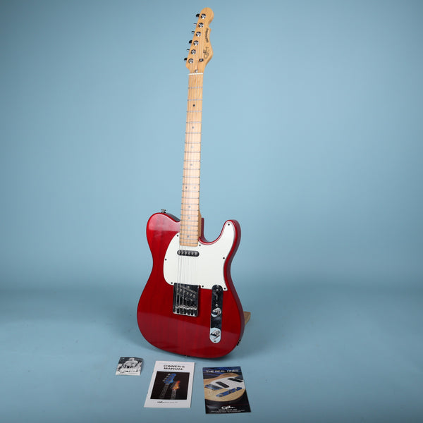 1992 G&L USA ASAT Classic Transparent Red Maple Neck